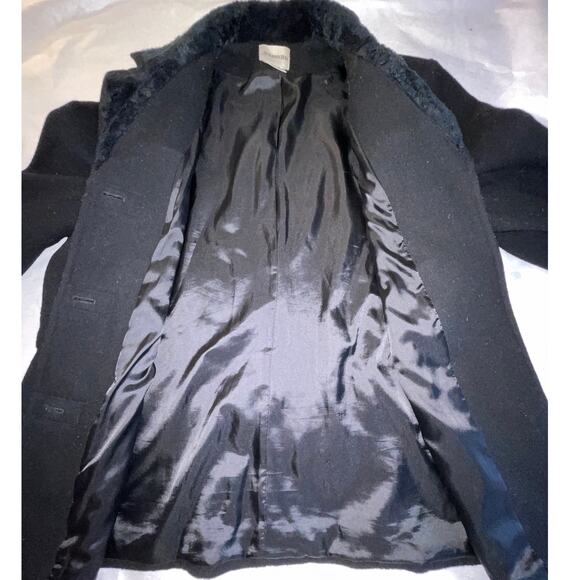 St. John's Bay Wool Coat w/ Faux Fur Trim - Women's Size XL - 100% Wool - Picture 5 of 11